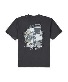 [스노우피크 X 성낙진] 캠핑 기어 반팔 티셔츠 Dark Charcoal (S24MUFTS88)