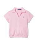 W 슈렁큰핏 테리 폴로 셔츠 - 핑크