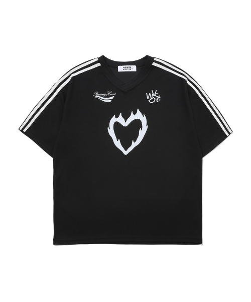 ◆WONDERVISITOR BN Heart Jersey T-shirt/3色◆ MUSINSA公式 | WONDERVISITOR BN Heart Jersey T-shirt [Light