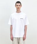 인사일런스(INSILENCE) 프론트 로고 티셔츠 WHITE
