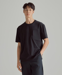 NBNEE22023 / UNI THE TRACK 포켓 FRESH 반팔티 (BLACK)