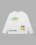 WATER COLOR PAINTING LONG SLEEVE (WHITE)