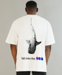 범(BEOM) 고래상어 오버핏 티셔츠 화이트