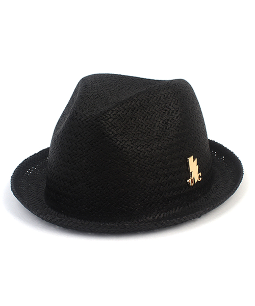 Punk Simple Black Summer Fedora 여름페도라