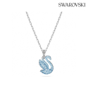 스와로브스키(SWAROVSKI) Iconic Swan 아이코닉 스완 블루 로듐 목걸이 XXS 5680422