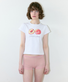 Peach Puff T-Shirt (White)
