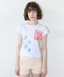 Sinoon Tulip Puff T-Shirt (White)