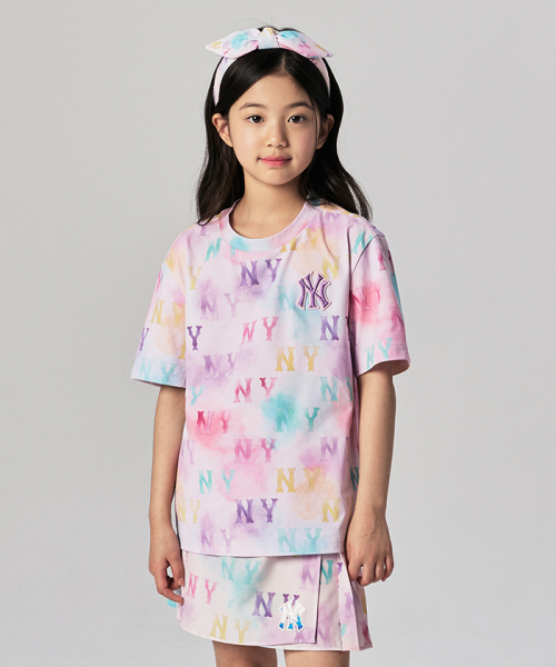 엠엘비 키즈(MLB KIDS) 워터 모노그램 전판 티셔츠 NY (L.Pink) - 사이즈 & 후기 | 무신사