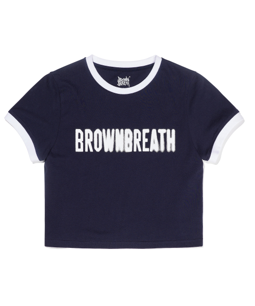 ★BROWNBREATH★ W EMBLEM RINGER TEE NAVY W EMBLEM RINGER TEE - NAVY - Brownbreath Online Store