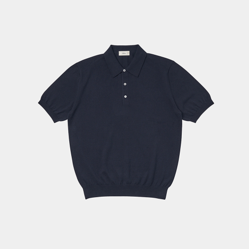 24SS Essential Polo Knit Navy
