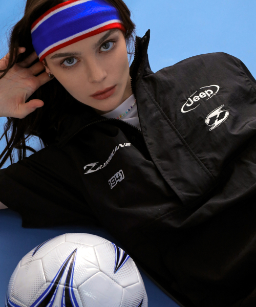 PARIS Sports нейлоновый анорак с коротким рукавом (JP5JPU850BK)
