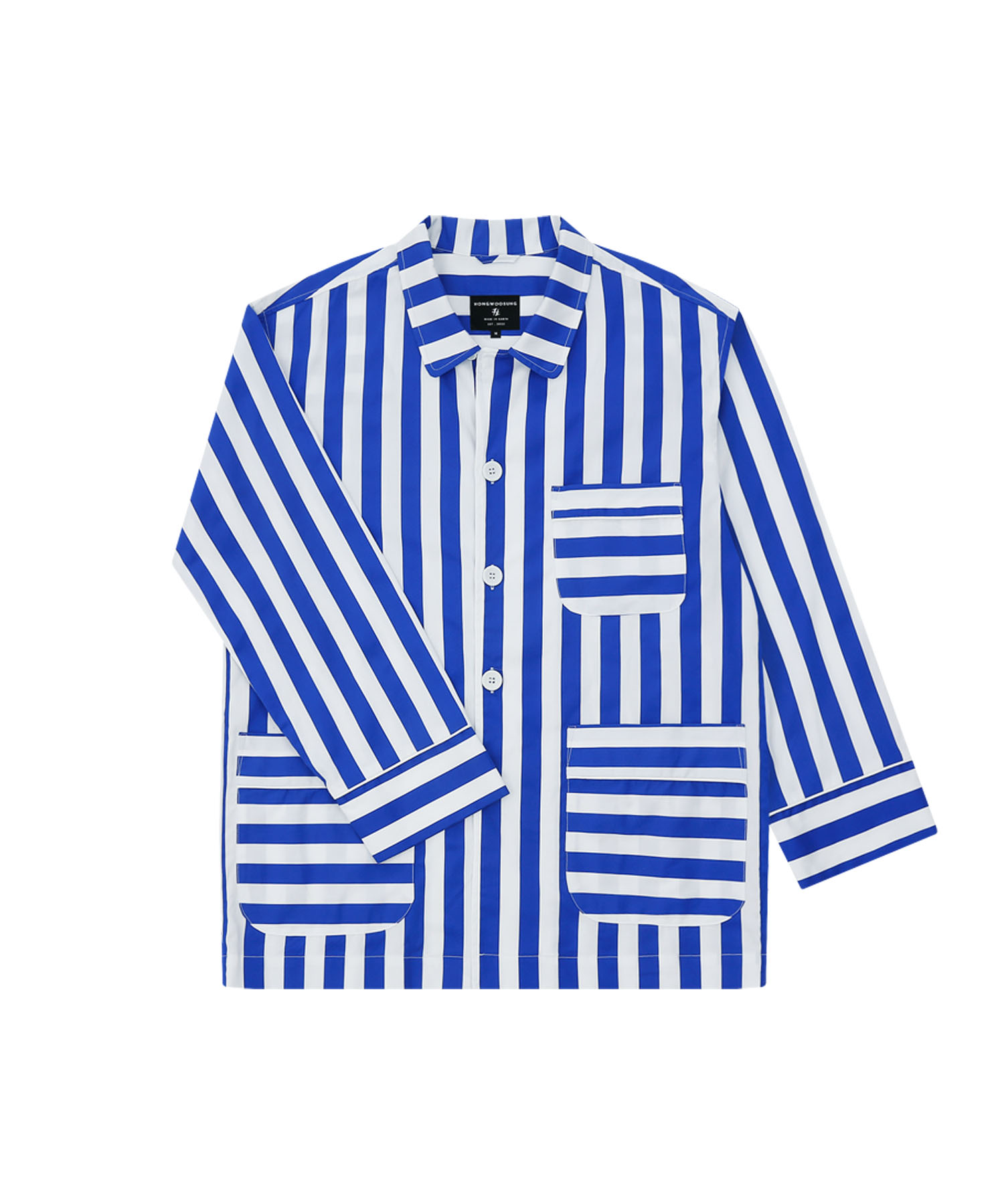 PATTERNED OUTSIDE PAJAMA_BLUE