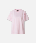 헤드(HEAD) 여성 세미오버핏 빅헤드 백로고 반팔 티셔츠 핑크 JOTCX24704PIX