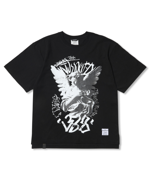 [ STIGMA ]★Mad Oversized Short Sleeves T-Shirts Gothic Casual Loose Oversized T-Shirt Harajuku Street Trend