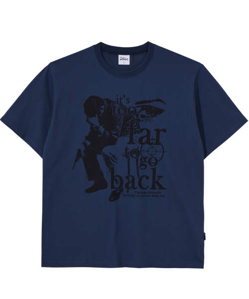 VINTAGE ARTWORK TEE_deep blue