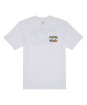 빌라봉(BILLABONG) 크레용 웨이브 반팔 티셔츠 WHITE