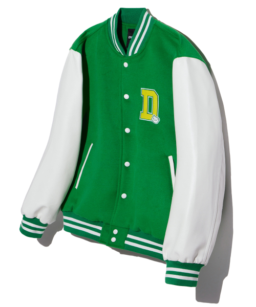 D LOGO STADIUM JACKET (GREEN)