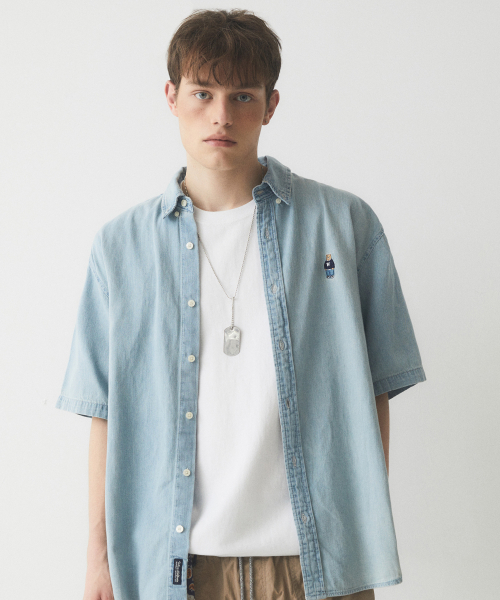 후아유(WHO.A.U) Steve Denim Short Sleeve Shirts / WHYJE2532U - 사이즈 & 후기 | 무신사