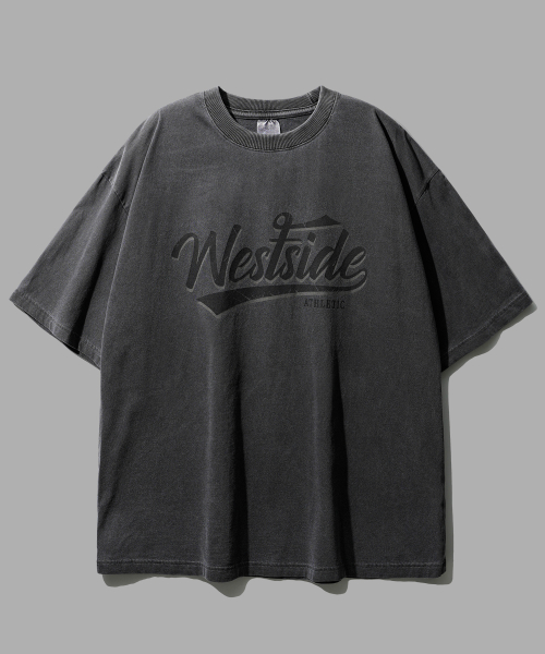 West пигментная оверсайз-футболка Deep Grey OYST2570