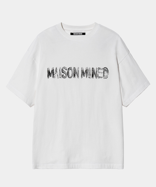 【MAISON MINED】24SS★ TIMBER HALF T 메종미네드(MAISON MINED) TIMBER HALF T WHITE - 사이즈 & 후기