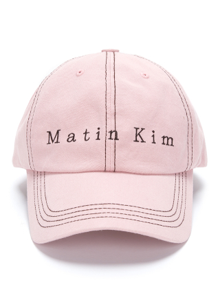 마뗑킴(MATIN KIM) MATIN STITCH BALL CAP IN LIGHT P...