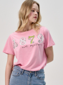 쏘리, 투 머치 러브(SORRY, TOO MUCH LOVE) 1879 마이셀프 반팔 티셔츠_핑크