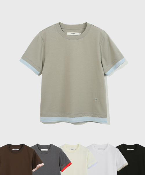 (Women) Layered Short Sleeve T-Shirt