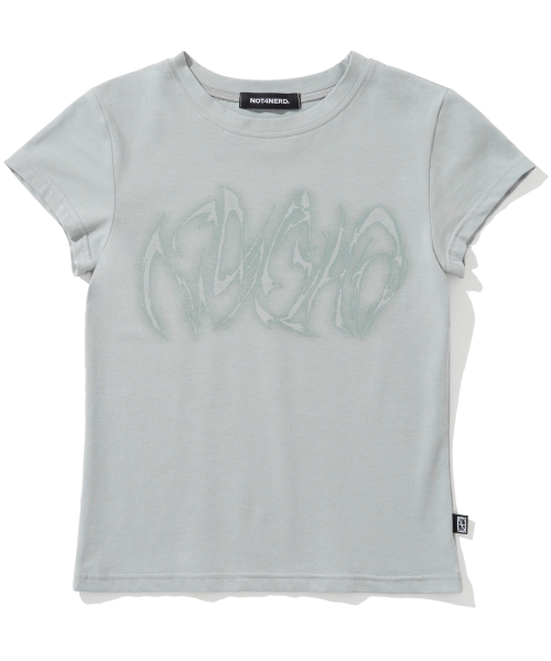 MUSINSA | NOT4NERD W Blur Boomerang Logo T-Shirts - Mint