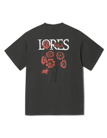Poppies S/S Tee - Charcoal