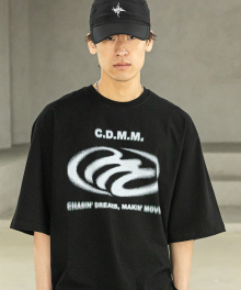 CDMM 리얼 오버핏 반팔티 티셔츠 MSFTS003-BK