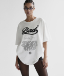 배드블러드(BADBLOOD) 배드 월드투어 티셔츠 - 화이트