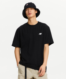 NBNEE22433 / UNI FROZEN 스몰로고 반팔티 (BLACK)