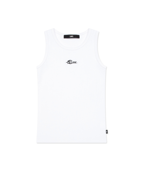 WM STAR LOGO SLEEVELESS TOP white
