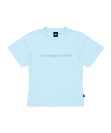 WM FN DOODLE CROPPED TEE blue