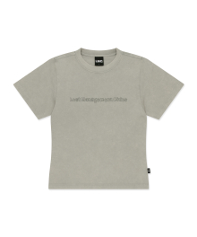 WM FN DOODLE CROPPED TEE charcoal