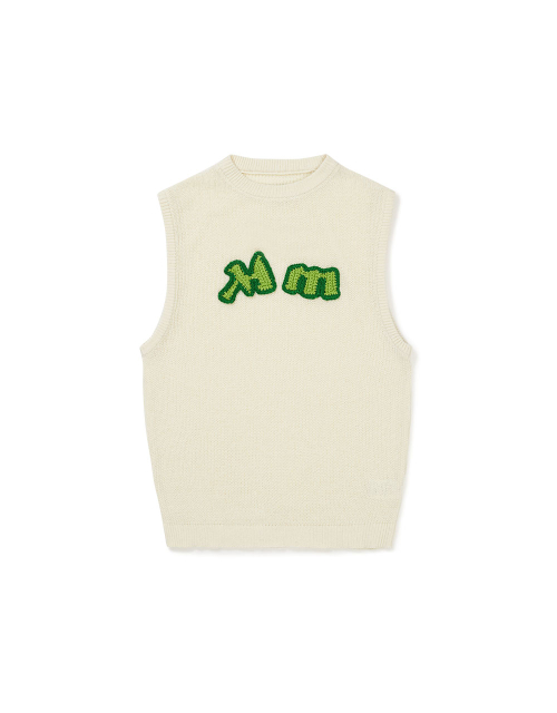 [Mmlg] MM KNIT VEST (IVORY)