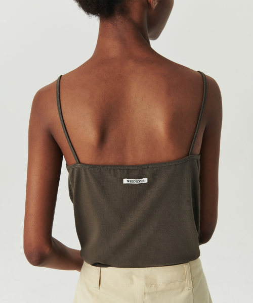 Whenever Standard Sleeveless Top - Dusty Brown