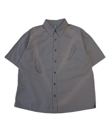 TCM vintage washing half shirts (purple grey)