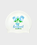 딜라잇풀(DELIGHTPOOL) Rose Bouquet Swim Cap - Blue