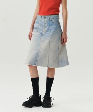 르바(LEVAR) Digital-Print Pannel Skirt - Dig...