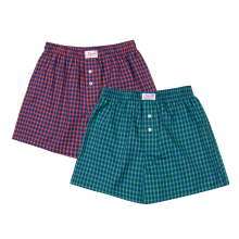 80s Plaid Boxer Pants 2Pack