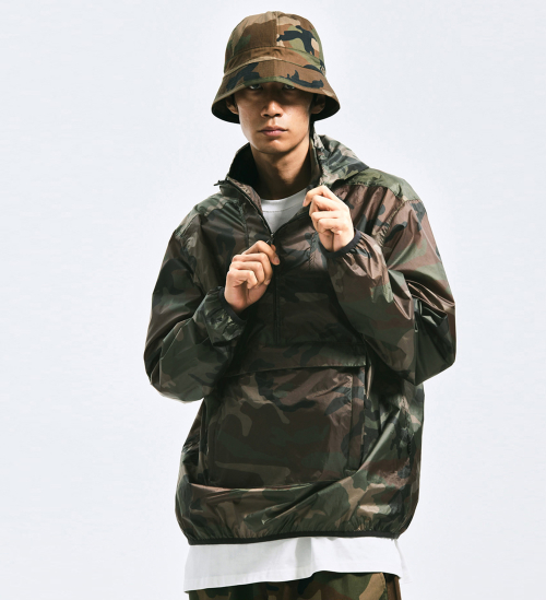 CAMOUFLAGE ANORAK WOODLAND CAMO