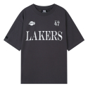 엔비에이(NBA) LAL 유니폼 스타일 반팔 티셔츠(N242Z9023P) 다크 그레이