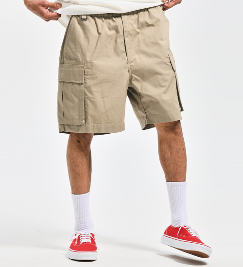 SOLID CARGO RIPSTOP SHORTS BEIGE