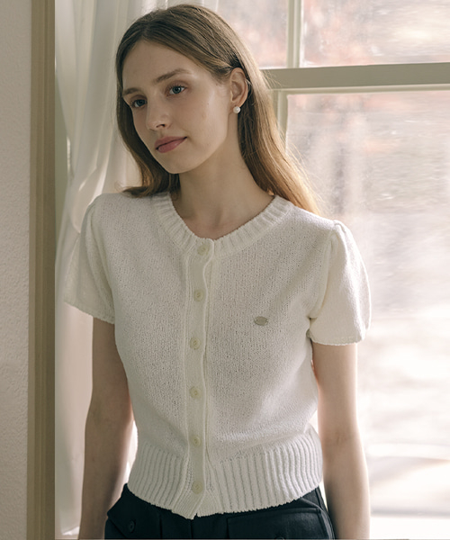 Button summer cardigan_Ivory