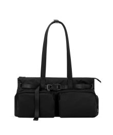 TOTE WIDE 001 L WITH BELT Black
