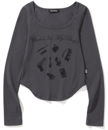 W In My Bag Long Sleeve - Charcoal
