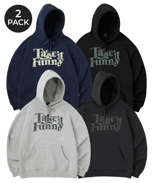 [2PACK] Оверсайз худи Take It Funny (4COLOR)
