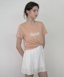 Sinoon Signature Logo T-Shirts (Apricot)