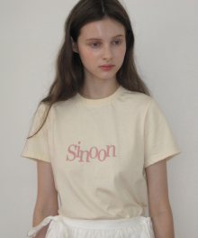 Sinoon Signature Logo T-Shirts (Cream)